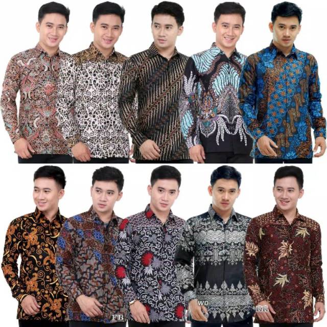 SIZE M L XL XXL XXXL BSWART Batik HRB026 Kenongo Hem Pendek Padi Pekalongan M L XL Batik Pria