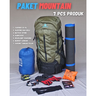 Paket Mountain - paket alat hiking - paketan alat gunung - paketan carrier - paketan alat outdoor