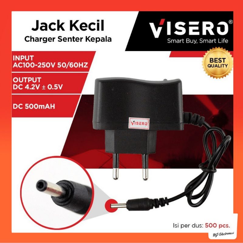Charger Senter Kepala Selam Jack KECIL  JACK ANGKA Delapan / Headlamp Visero ( Jack Angka Delapan )
