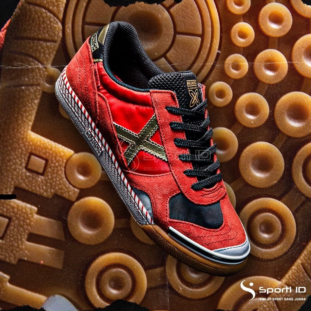 Sepatu Futsal Munich Gresca 293 - Red Gold 3000293 Original | X Munich