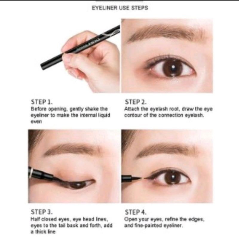 Eyeliner DNM Drawing Pen Hitam Anti Air &amp; Tahan Lama / Eyeliner DNM Pen Pencil Waterproof Tahan Lama Hitam