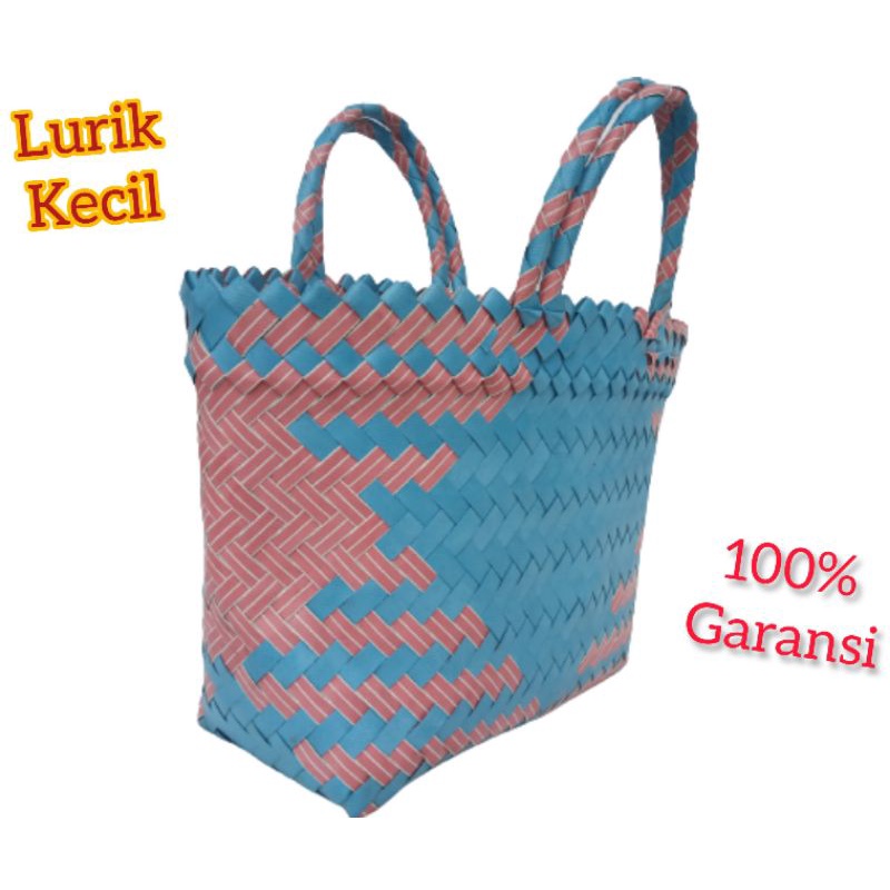 Anyaman Tas Plastik Lurik Kecil/Tas Anyaman Plastik LURIK/ Tas Lurik Suvenir/ Tas Suvenir