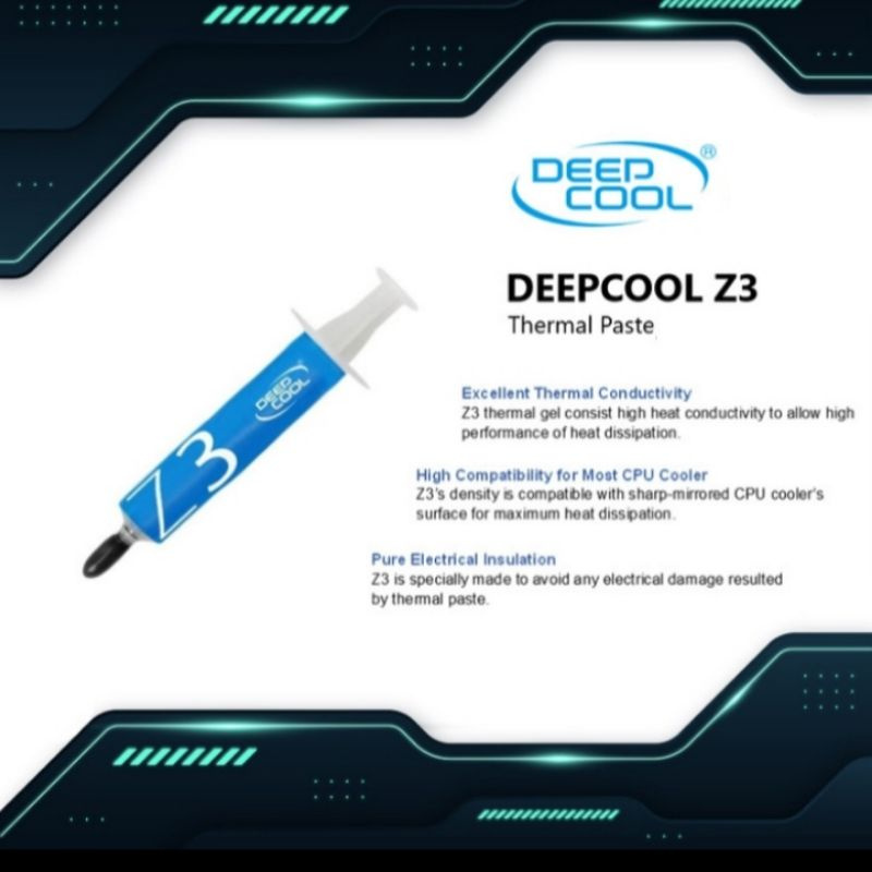 DEEPCOOL THERMAL PASTE Z3 ( DEEP COOL ) PASTA PROCESSOR PC / NOTEBOOK ORIGINAL