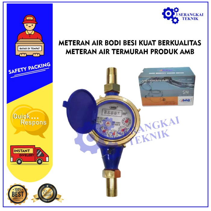 METERAN AIR BODI BESI KUAT BERKUALITAS METERAN AIR TERMURAH PRODUK AMB