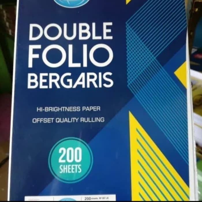 

Kertas double folio bergaris isi 200 sheets