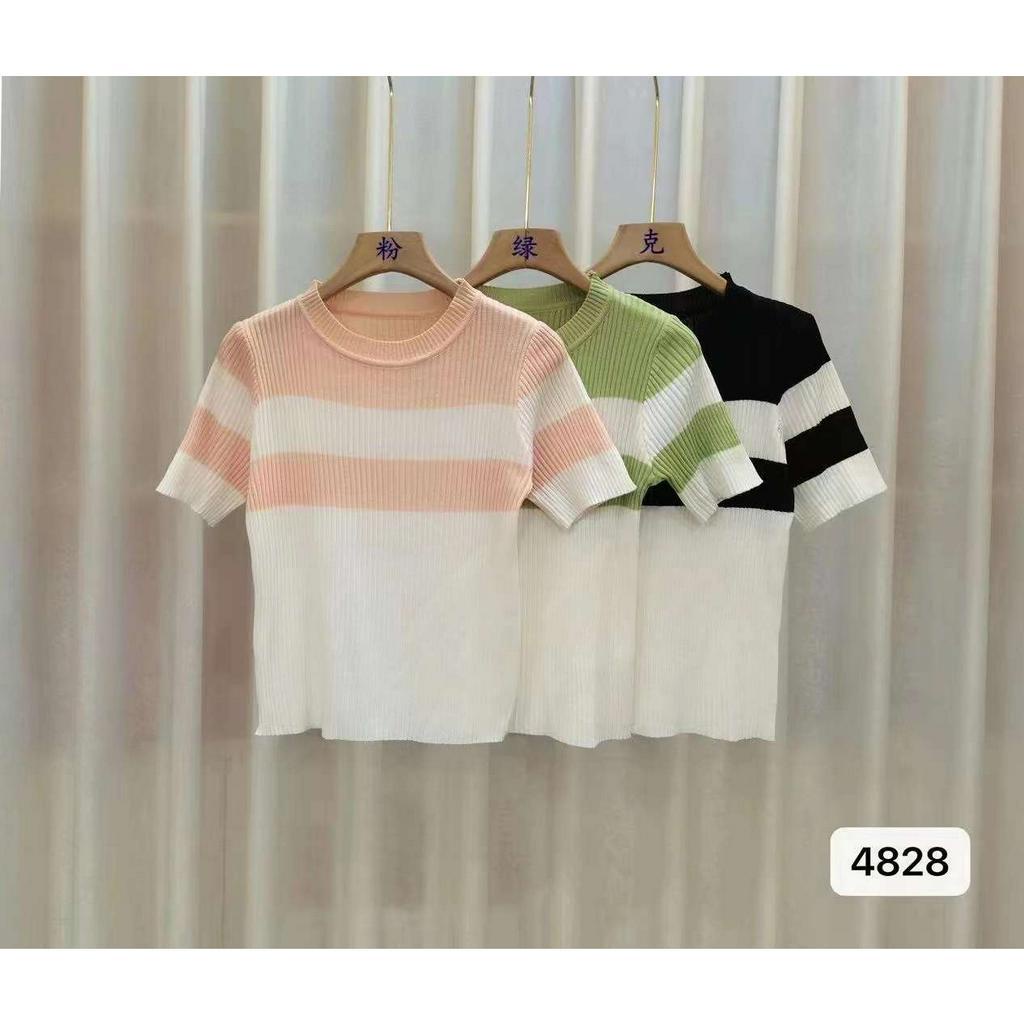 Cynthia Top Tshirt - Sweater Blouse Rajut - Atasan Wanita Import TM (4828)