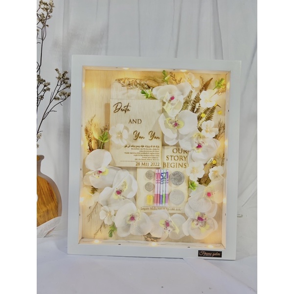 Mahar Pernikahan Kekinian | Mahar Anggrek | Mahar Orchid | Mahar Pernikahan Double Glass | Mahar Transparant | Mahar by Request free Custom | by Ferame Galeri Rustic