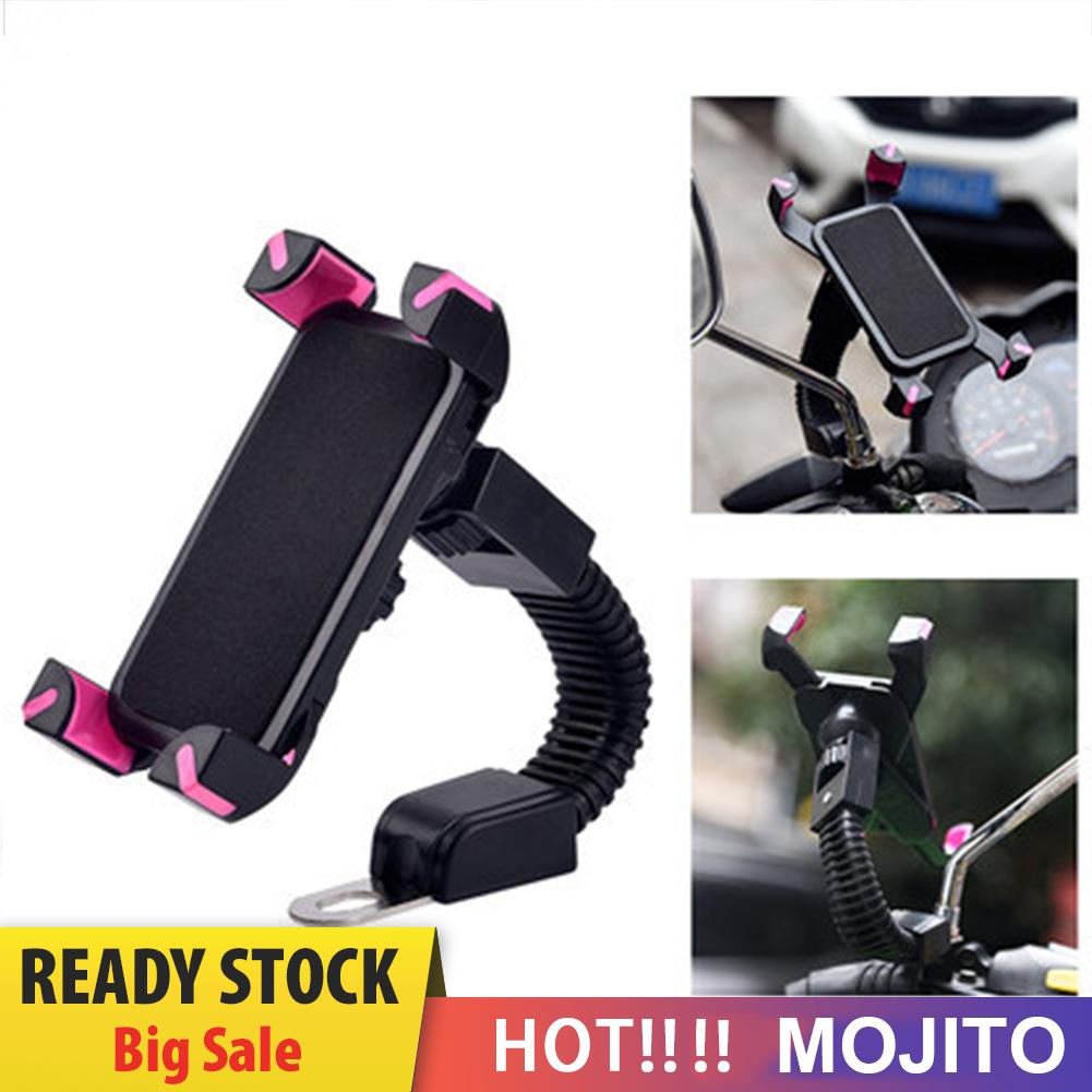 Bracket Dudukan Handphone Bahan Abs Untuk Kaca Spion Motor