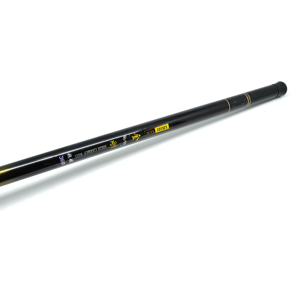 Superhard Fiberglass Fishing Rod 290 cm 6 Section / Tongkat Pancing - Black