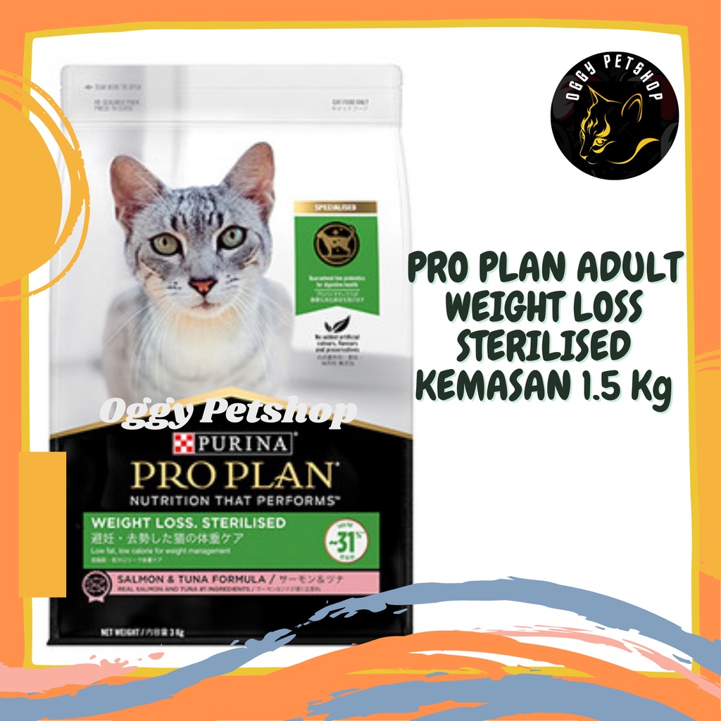 PROPLAN CAT ADULT WEIGHT LOSS STERILISED Pro Plan  Makanan Kucing Freshpack 1.5 Kg