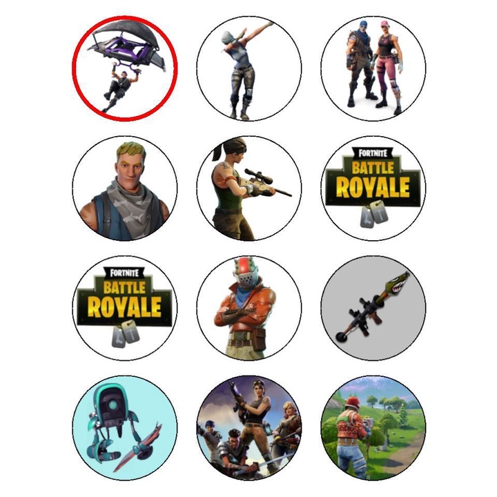 

CUPCAKE TOPPER CUSTOM KARAKTER FORTNITE
