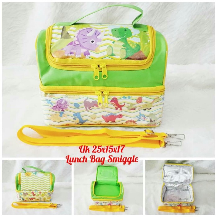 [READY] Tas Bekal, Cooler Bag, Lunch Bag Smiggle Karakter Dino LIMITED