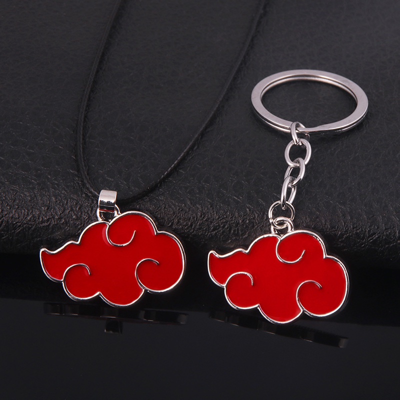 Akatsuki Organizer Bentuk Awan Merah Bahan Metal Gaya Jepang