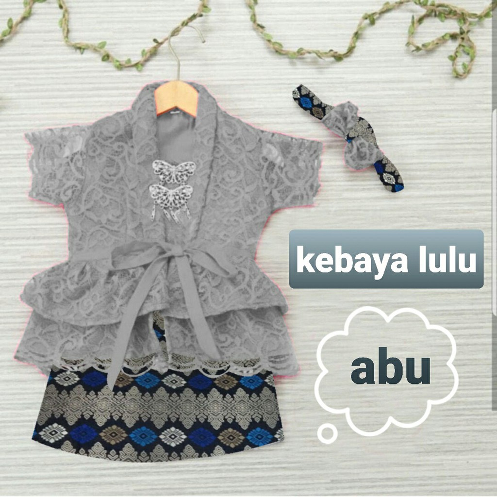 FWG - KEBAYA LULU KIDS / BAJU ANAK PEREMPUAN / STELAN / PAKAIAN ANAK LUCU / BAJU ANAK SET