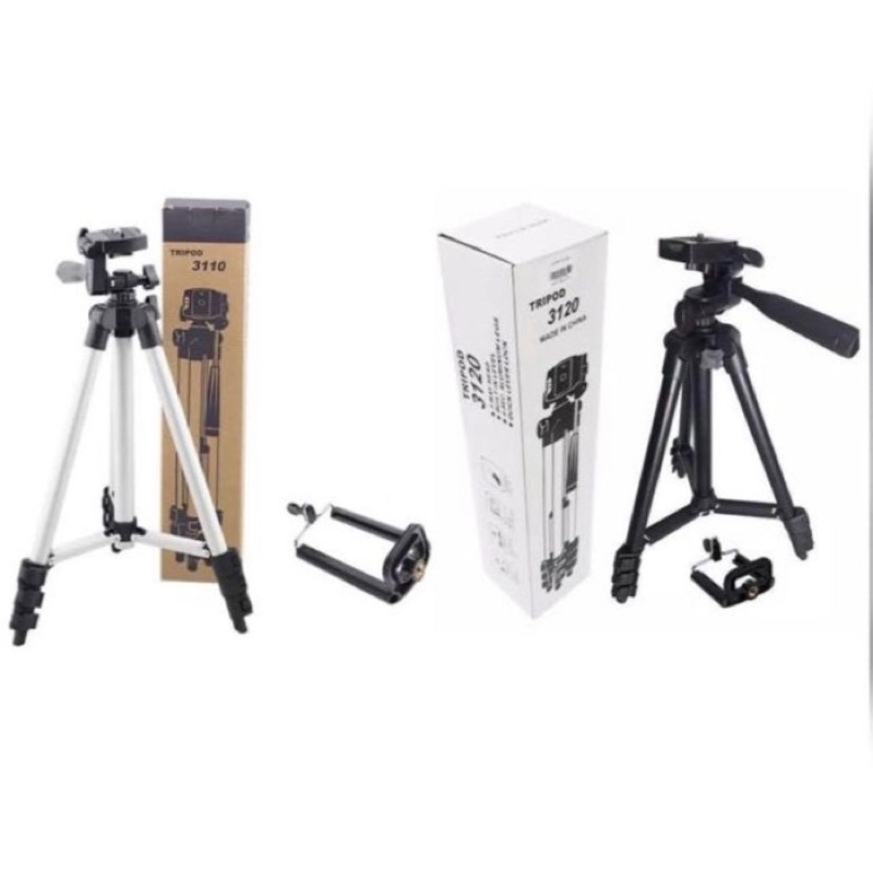 BOS - Tripod 3110 1M | Tripod Handphone / Kamera T3110A 1 meter / 100cm free Holder U