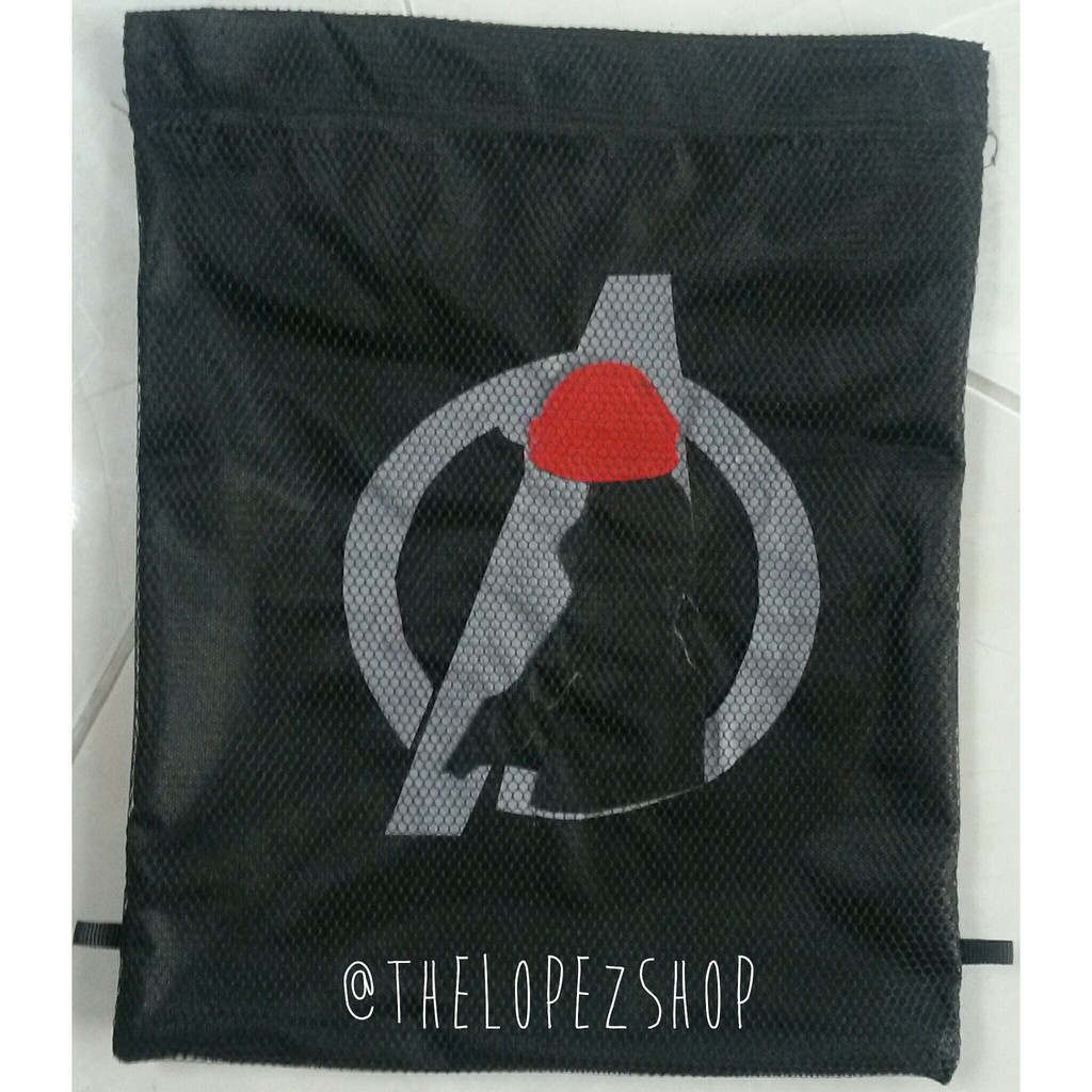 Tas Jaring Black Widow / Tas Serut Superhero Avengers / String Bag Avenger Lopez