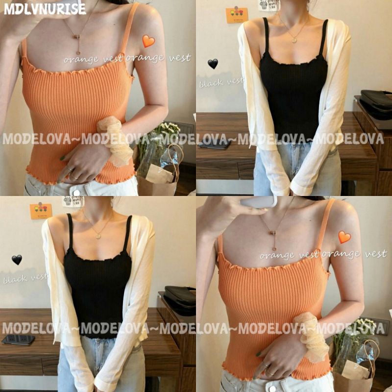 MDLV ~ BG TANKTOP NURISE RAJUT // BAJU RAJUT // FASHION WANITA