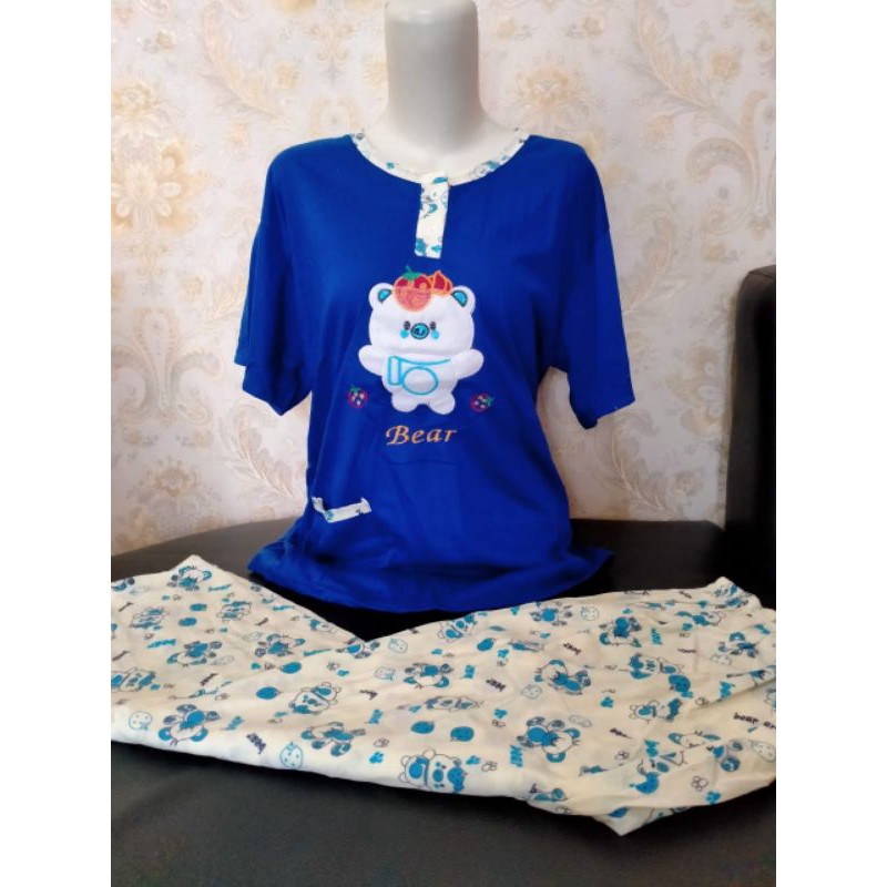baju tidur jumbo lengan pendek celana panjang CP XXL