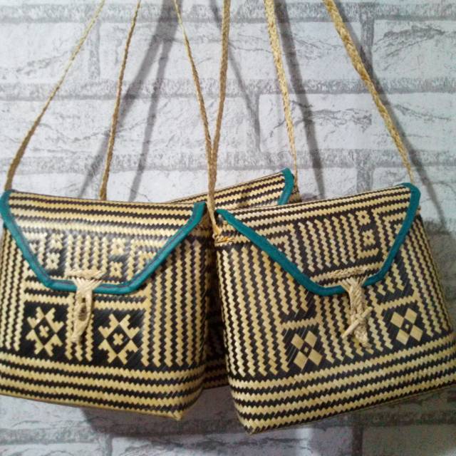  Tas  Anyaman dari  bambu  Shopee Indonesia