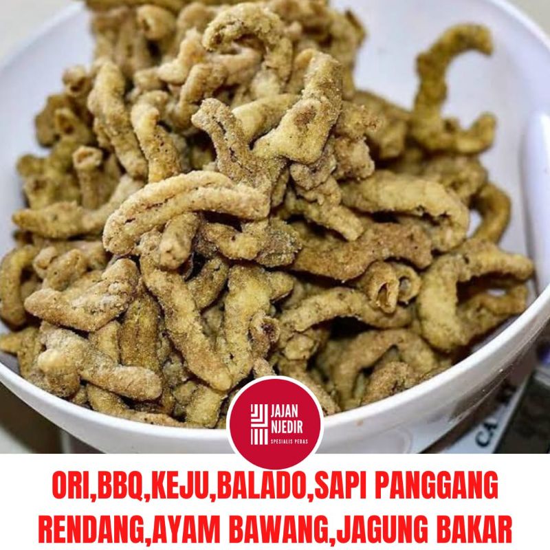 

KERIPIK USUS KRIPSUS KERIPIK USUS AYAM 50GR KEMASAN POUCH