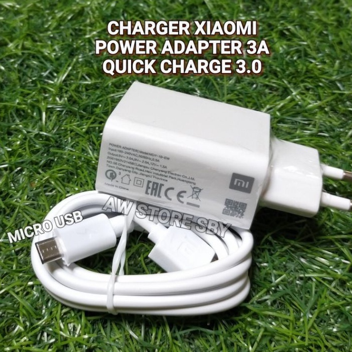 CHARGER XIAOMI MICRO USB 3A QC3.0 REDMI NOTE 3 4 4X 5 5A 6A 7A 8A 9A 9C 10A [MICRO 9se]