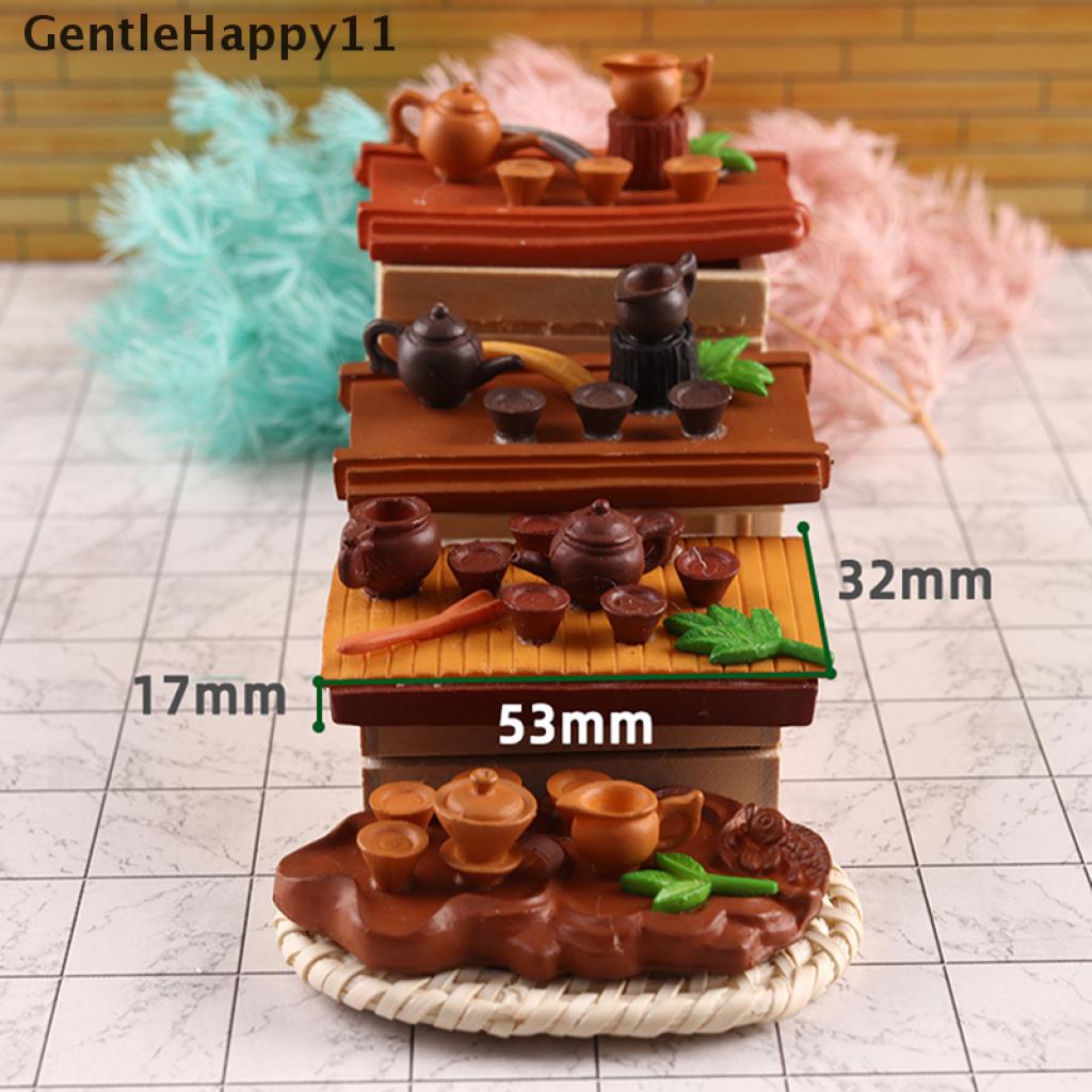 Gentlehappy Mainan Miniatur Set Teh Cina Untuk Aksesoris Rumah Boneka 1: 12