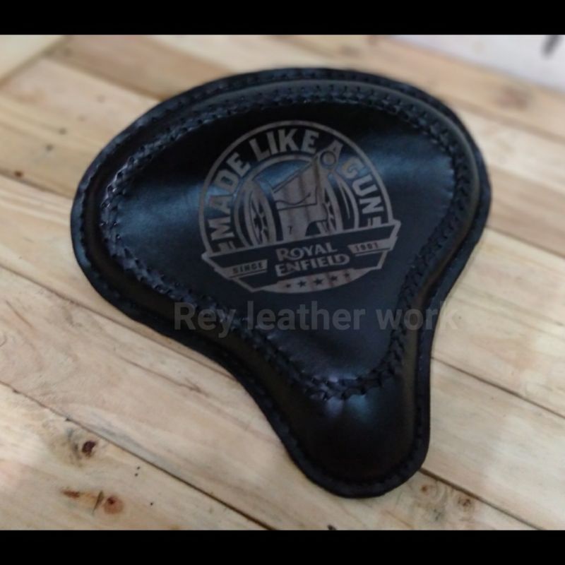 jok royal enfield singel seat kulit motif sulam