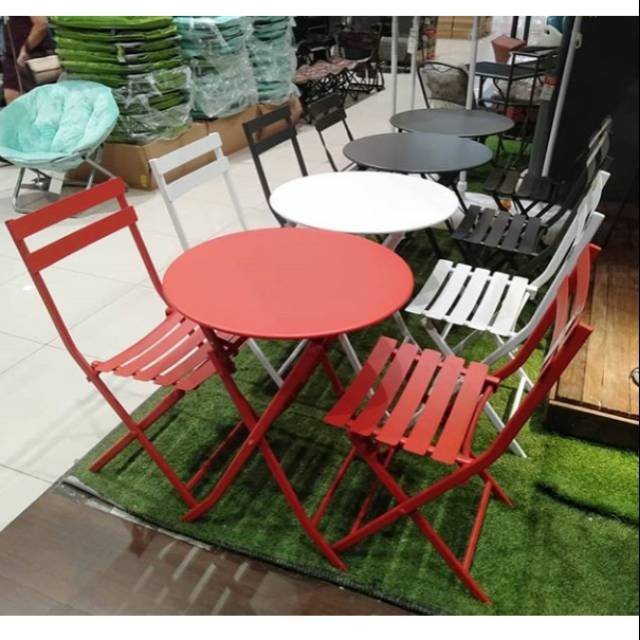 METAL OUTDOOR CHAIR SET ACE HARDWARE KURSI  OUTDOOR BESI  