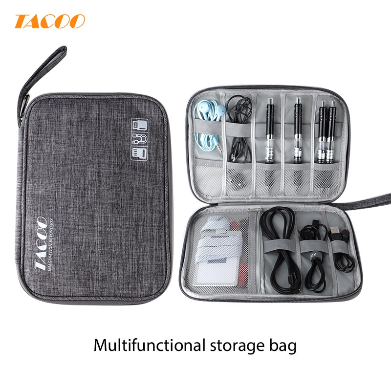 

TACOO Multifungsi Storage bag / Tas Perlengkapan Kabel / Gadget / Alat Tulis Multifungsi