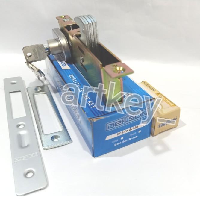 Kunci Sliding Kait Dekson Kc 87130 With Silinder Kunci & Escn