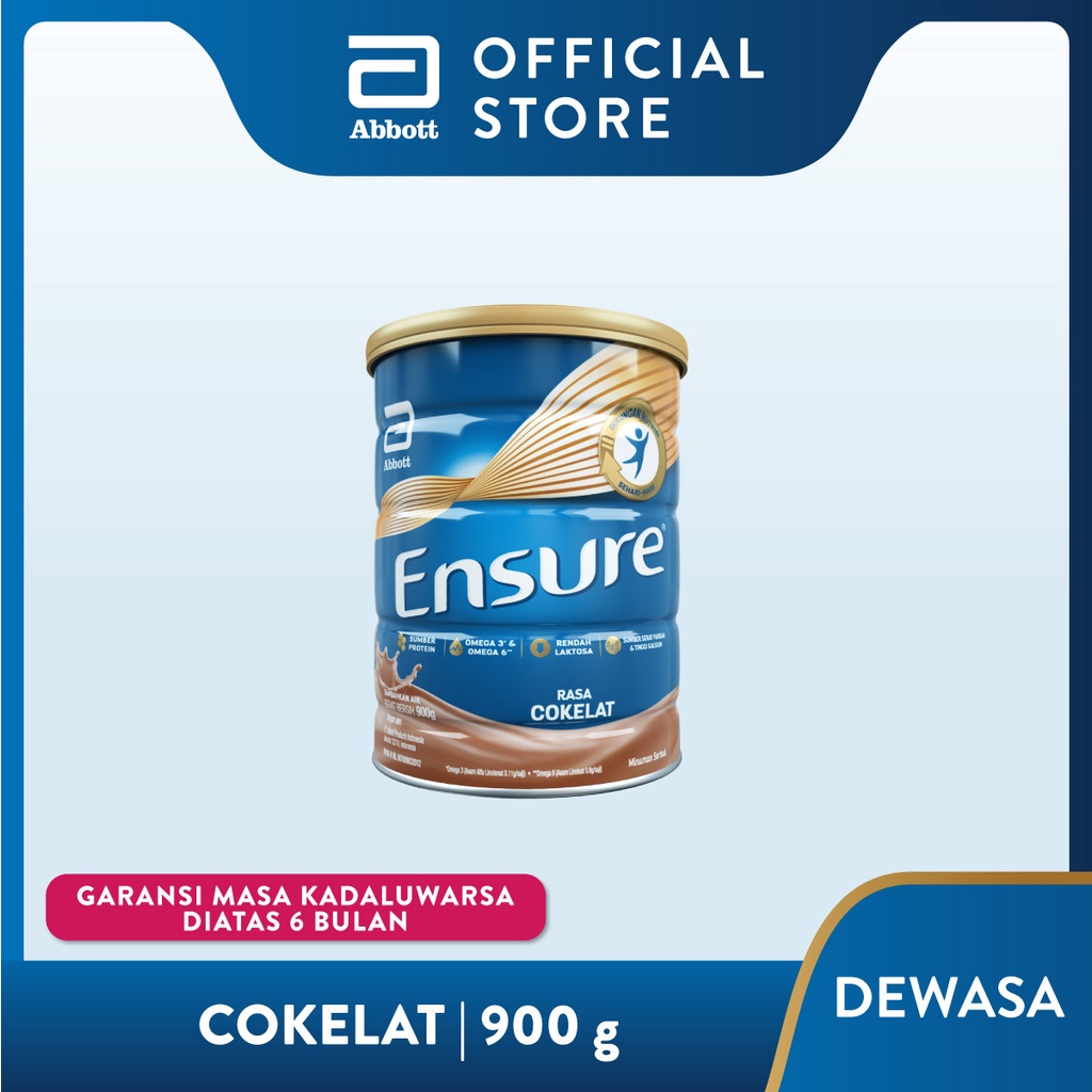 

Ensure Coklat 900 gr Susu Nutrisi Dewasa Rendah Laktosa - Adult Nutrition Powder