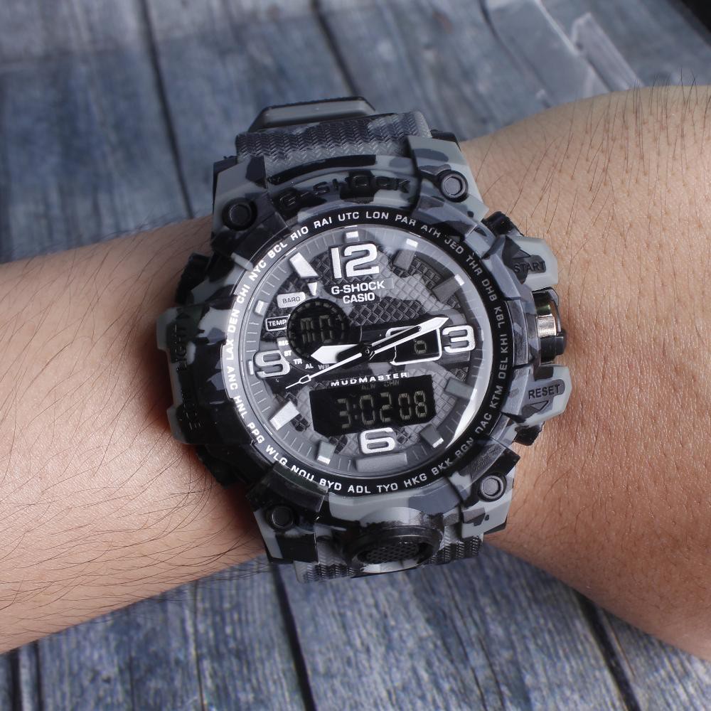 Casio G-Shock GWG1000 Mudmaster Loreng Army Grey Abu . Jam Tangan Sporty