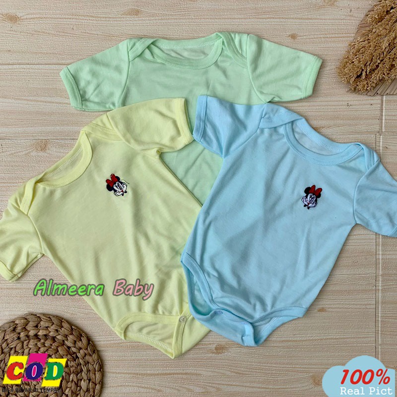 3 PCS Jumper Bayi Jumsuit Bayi Baru Lahir Usia 0-6 Bulan Almeera Baby and Kids