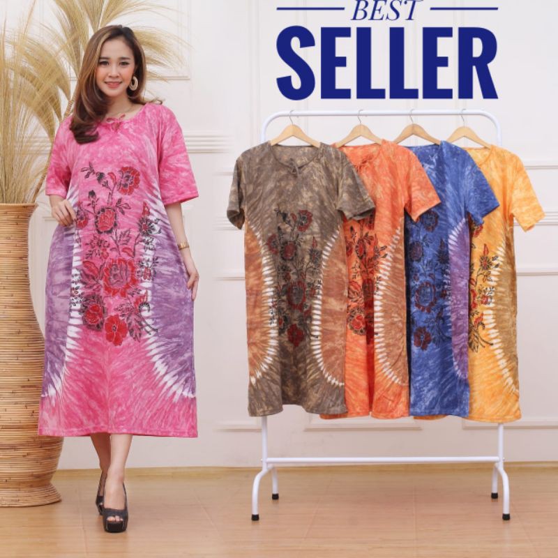 DASTER JUMBO (XXL) LD:130(MOTIF BUNGA MEKAR)