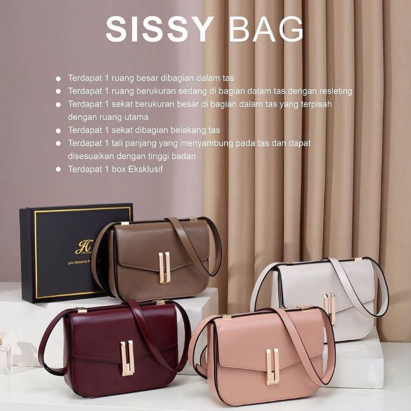 Sissy Bag Tas Selempang Jims Honey Free Box