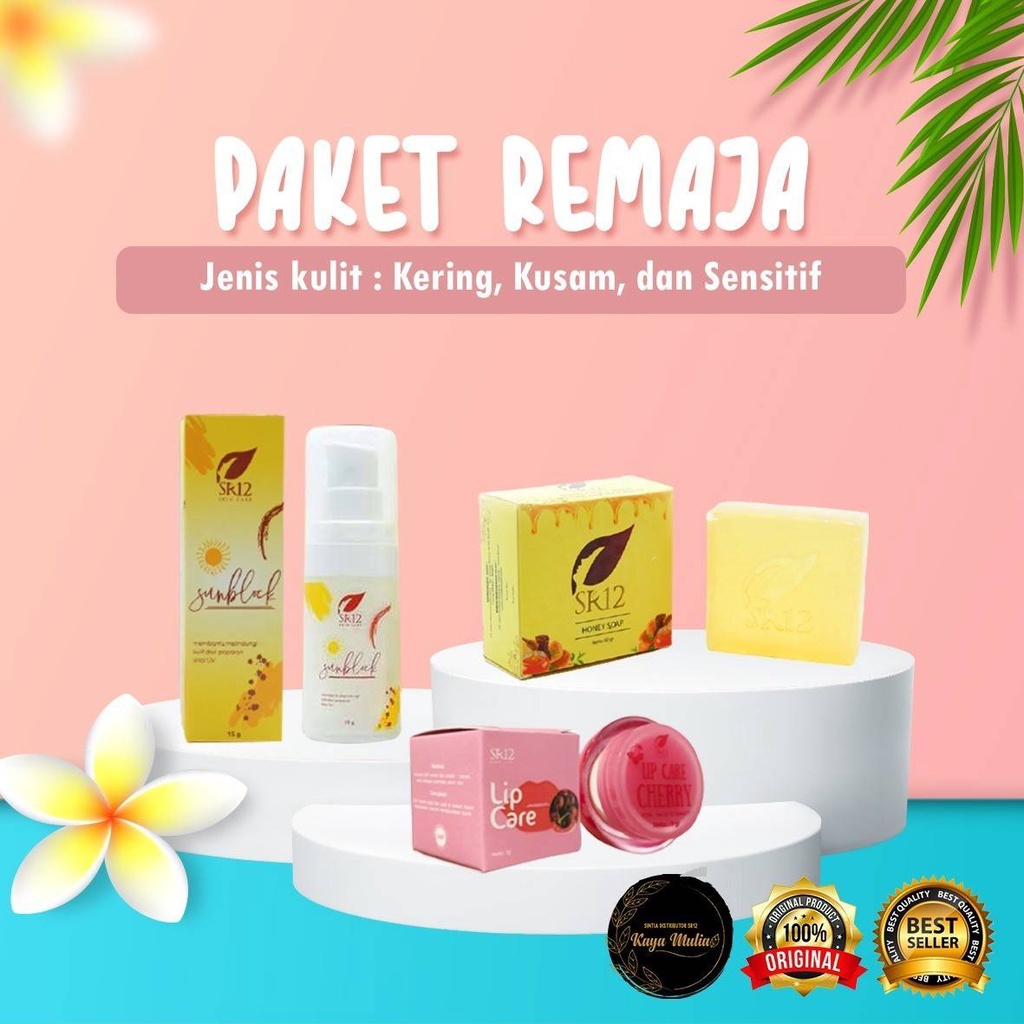 PAKET REMAJA SR12 UNTUK KULIT KERING KUSAM DAN SENSITIF