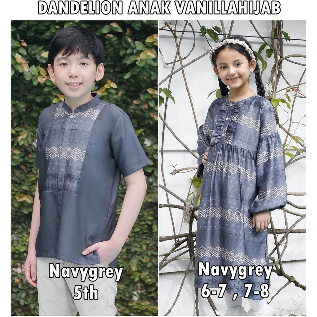 DANDELION KOKO ANAK DAN DRESS ANAK BY VANILLAHIJAB
