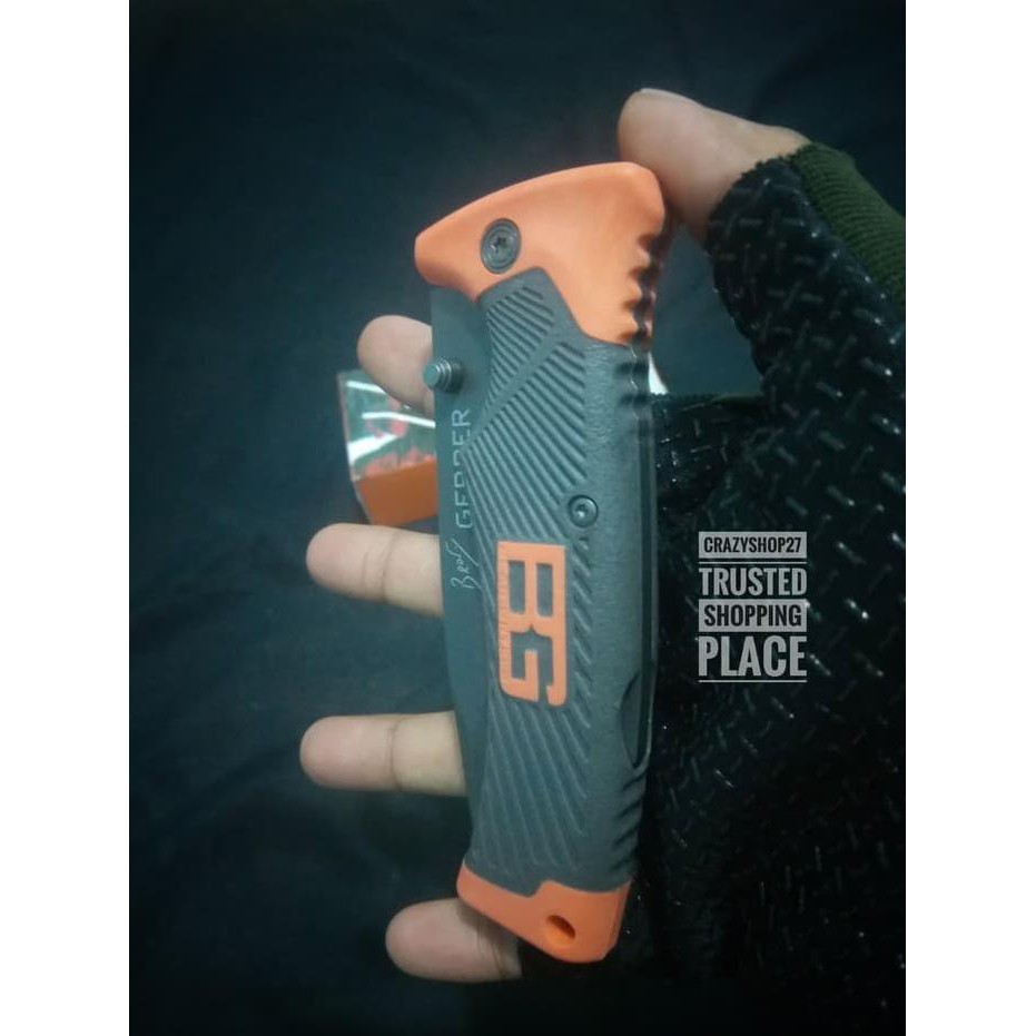 Pisau Lipat Gerber Bg / Pisau Lipat Survival / Folding Knife Good