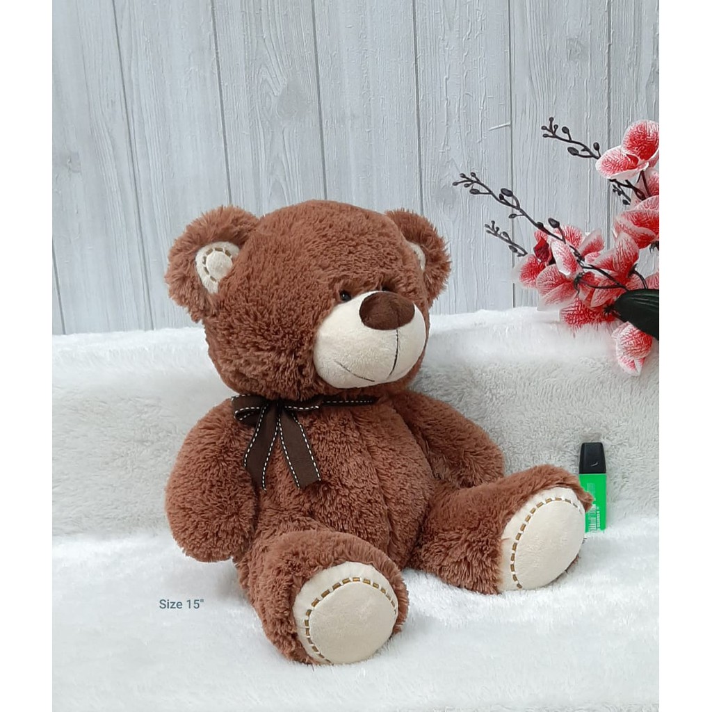 Boneka Beruang teddy Stripe 44cm/boneka beruang sedang