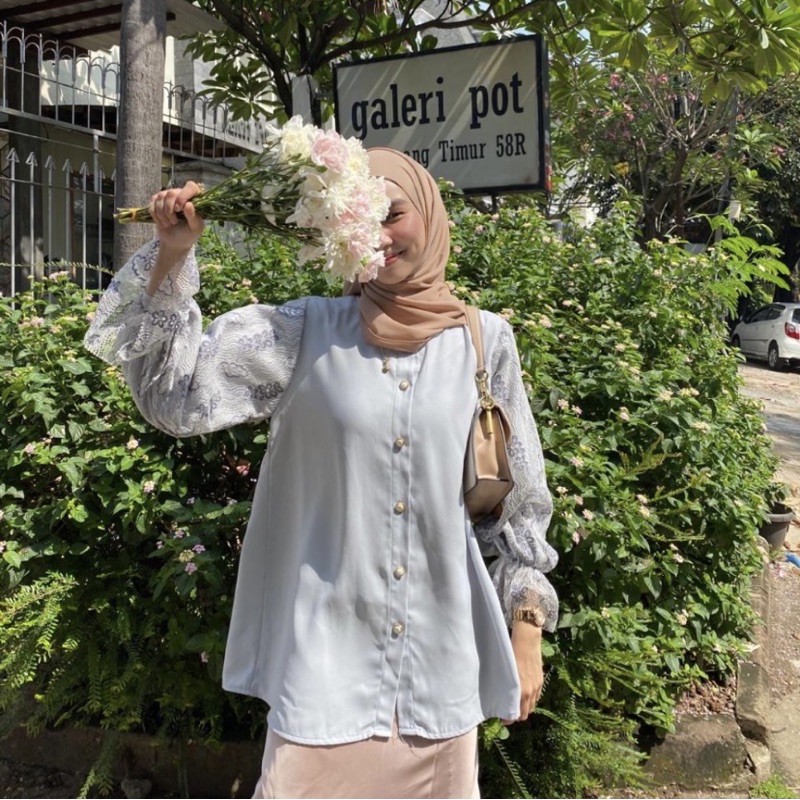 DIANE BLOUSE VANILLA HIJAB