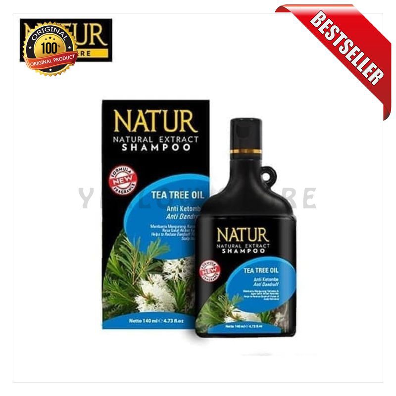 NATUR SHAMPO ANTI KETOMBE 270ML - SHAMPOO NATUR ANTI KETOMBE TEA TREE [YELLOW STORE]