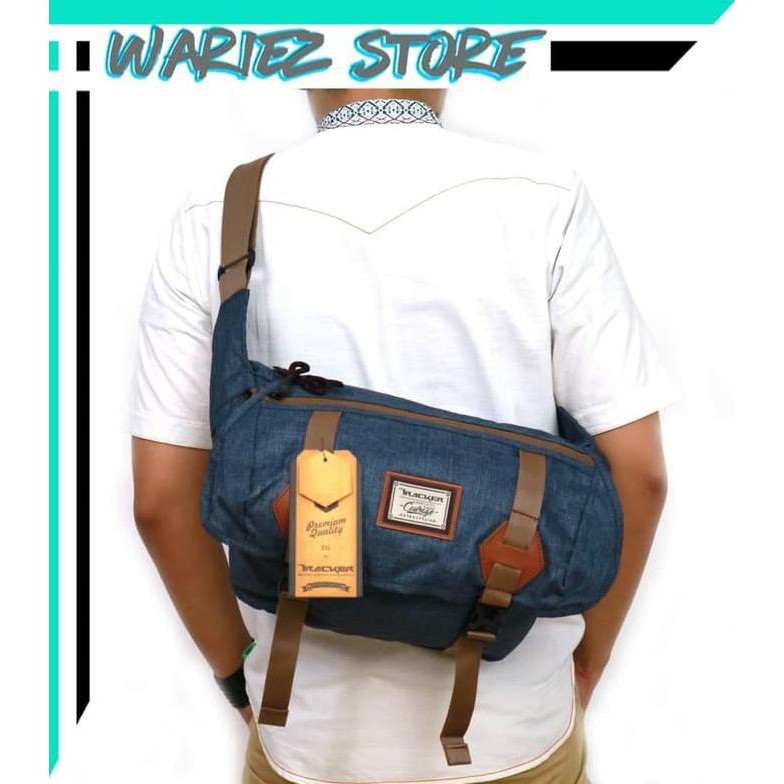 Tas waistbag pria Tracker 20506 tas selempang original
