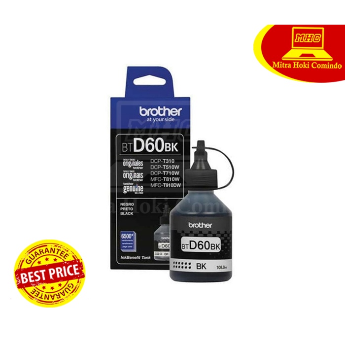 Tinta Brother BTD60 BK Black BTD 60 BK ORIGINAL