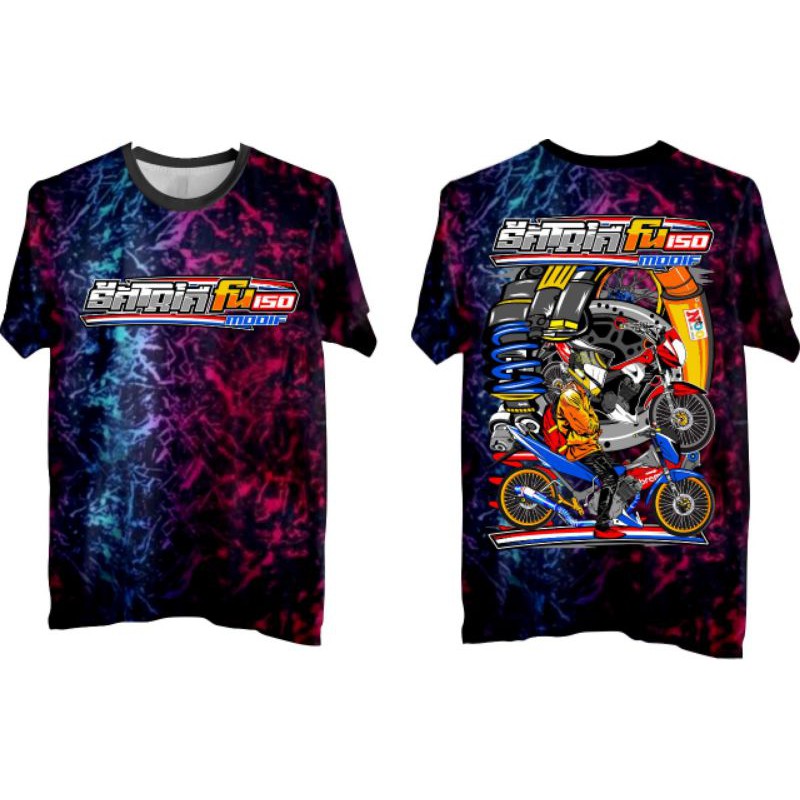 T-shirt satria fu modif street racing