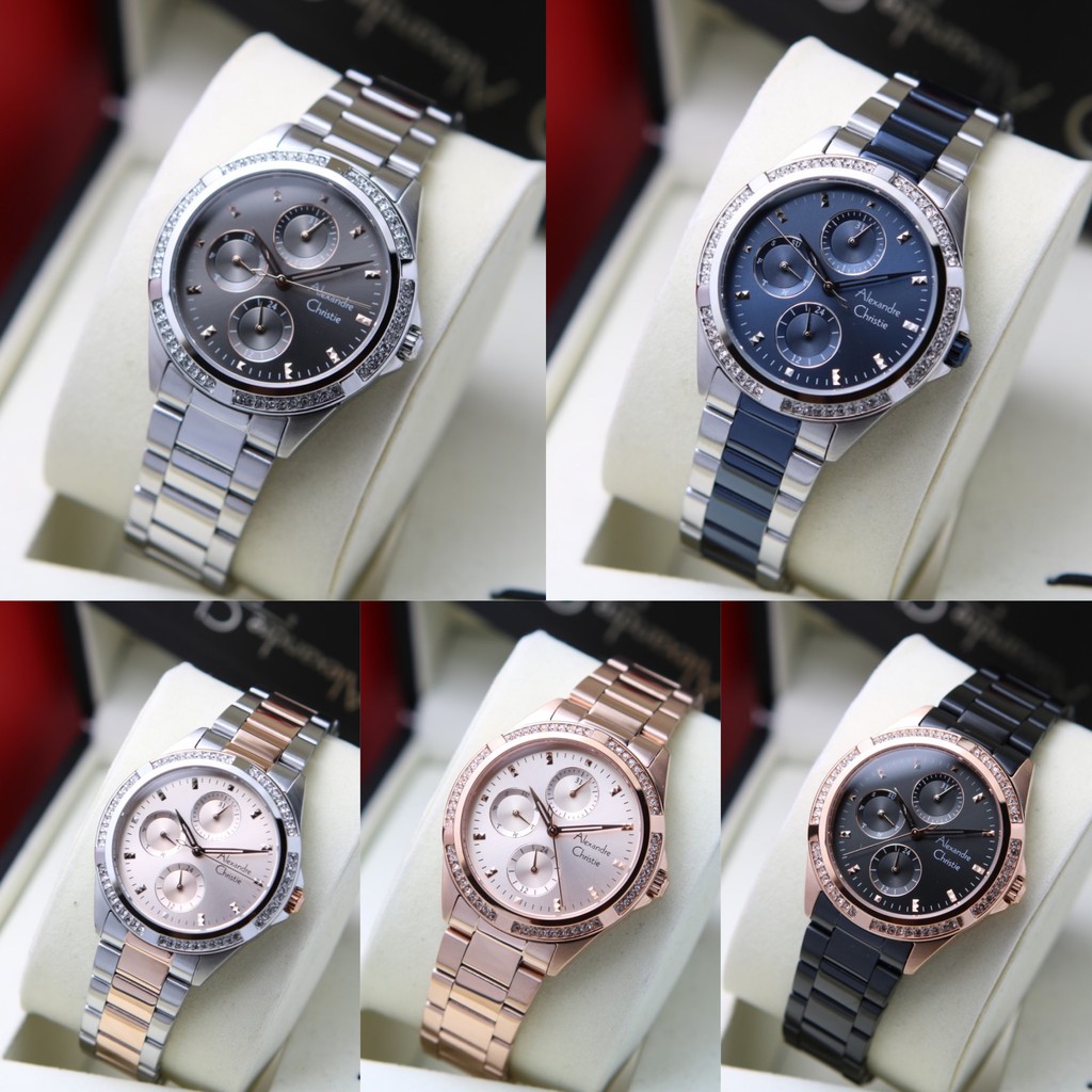 JAM TANGAN ALEXANDRE CHRISTIE WANITA AC 2902 BF ORIGINAL