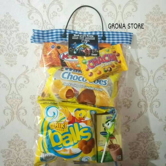 

GOODIE BAG BINGKISAN SNACK ULTAH ANAK MURAH MERIAH DAN CANTIK