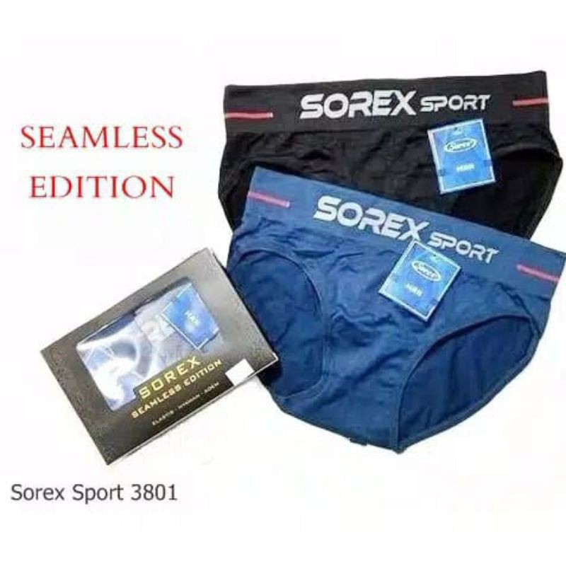 CELANA DALAM PRIA SOREX MAN M3801 M3803 CD PRIA LAKI SEAMLESS SPORT SEGITIGA