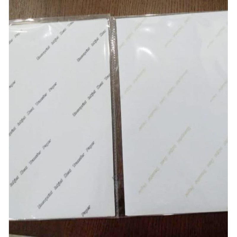 

KERTAS TRANSFER PAPER A4 INKJET/KERTAS STIKER SABLON KAOS/HEAT TRANSFER PAPER A4/SABLON KAOS INKJET