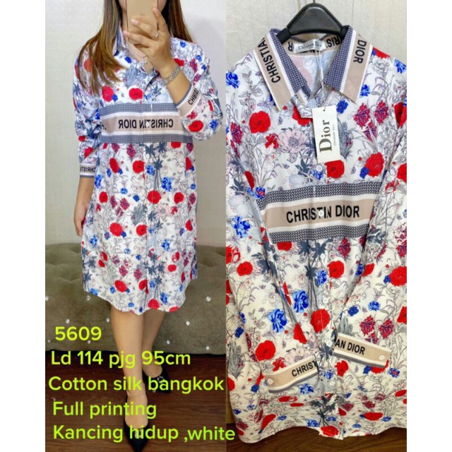 dress katun silk fashion import