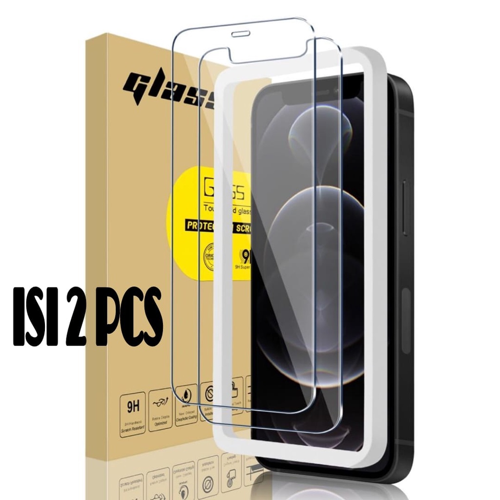 Tempered Glass Spesial iPhone 12 , 12 Pro , iPhone 12 ProMax , berikut instalasi pemasangan mudah simple